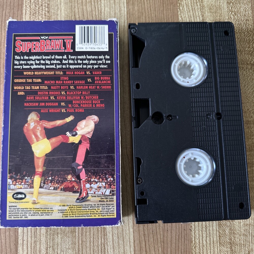 Vintage WCW SUPERBRAWL V 1995 VHS Hulk Hogan VS Vader! Sting Savage Duggan Flair - Picture 2 of 6